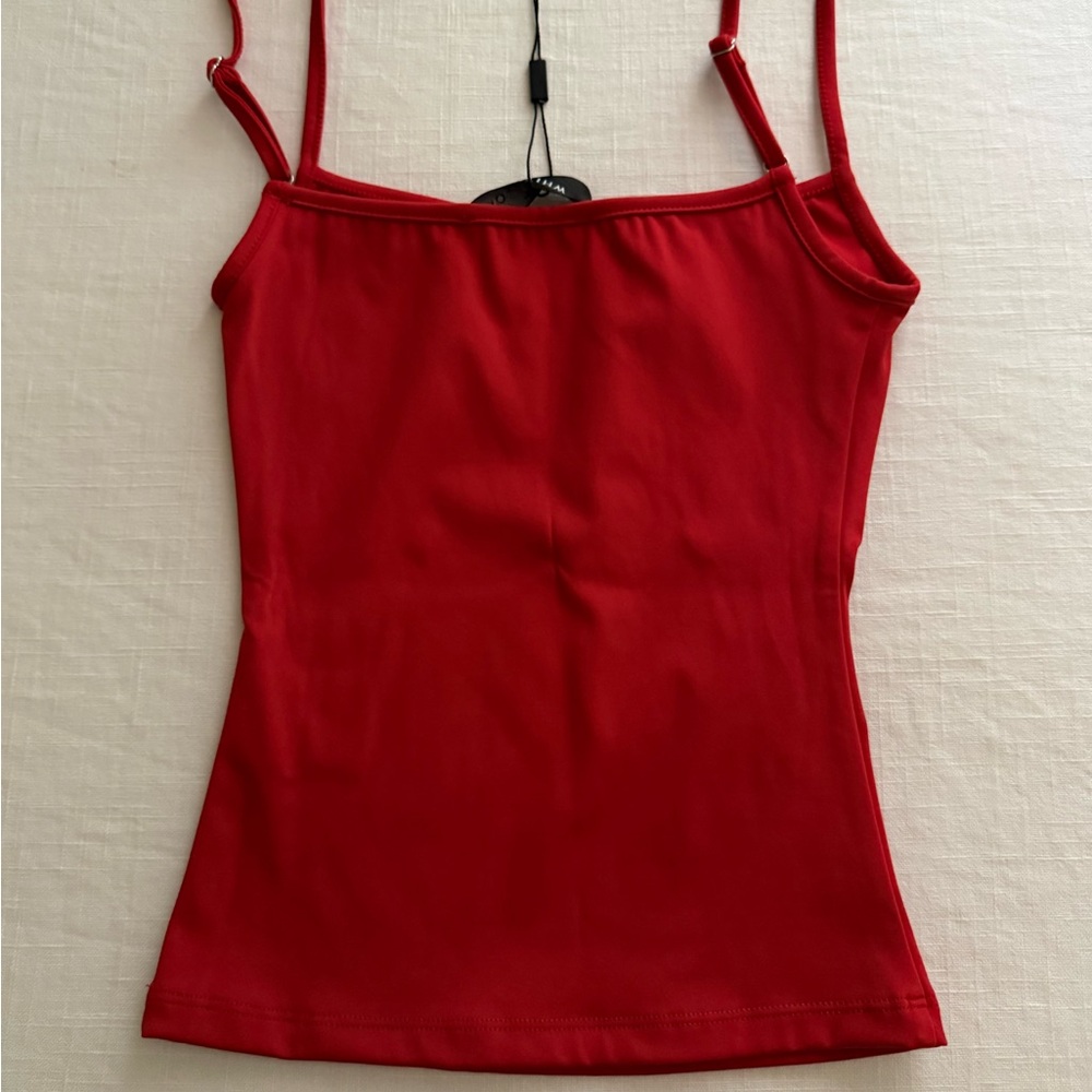 New Unworn* White Fox Red Tank Top